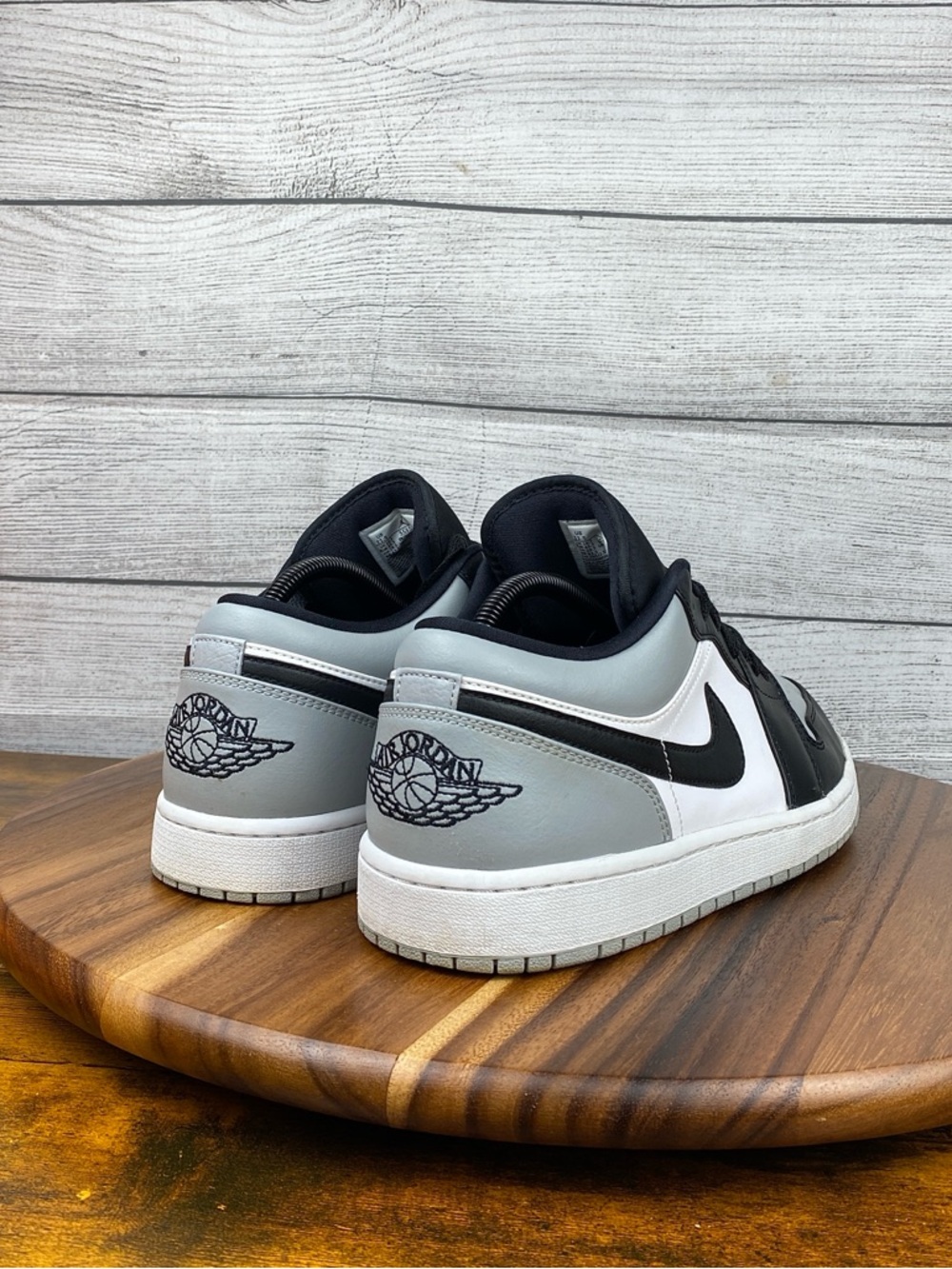 Nike Air Jordan 1 Low Shadow Toe Black Grey Shoes 553558-052 Men’s Size 11.5 - Picture 5 of 12